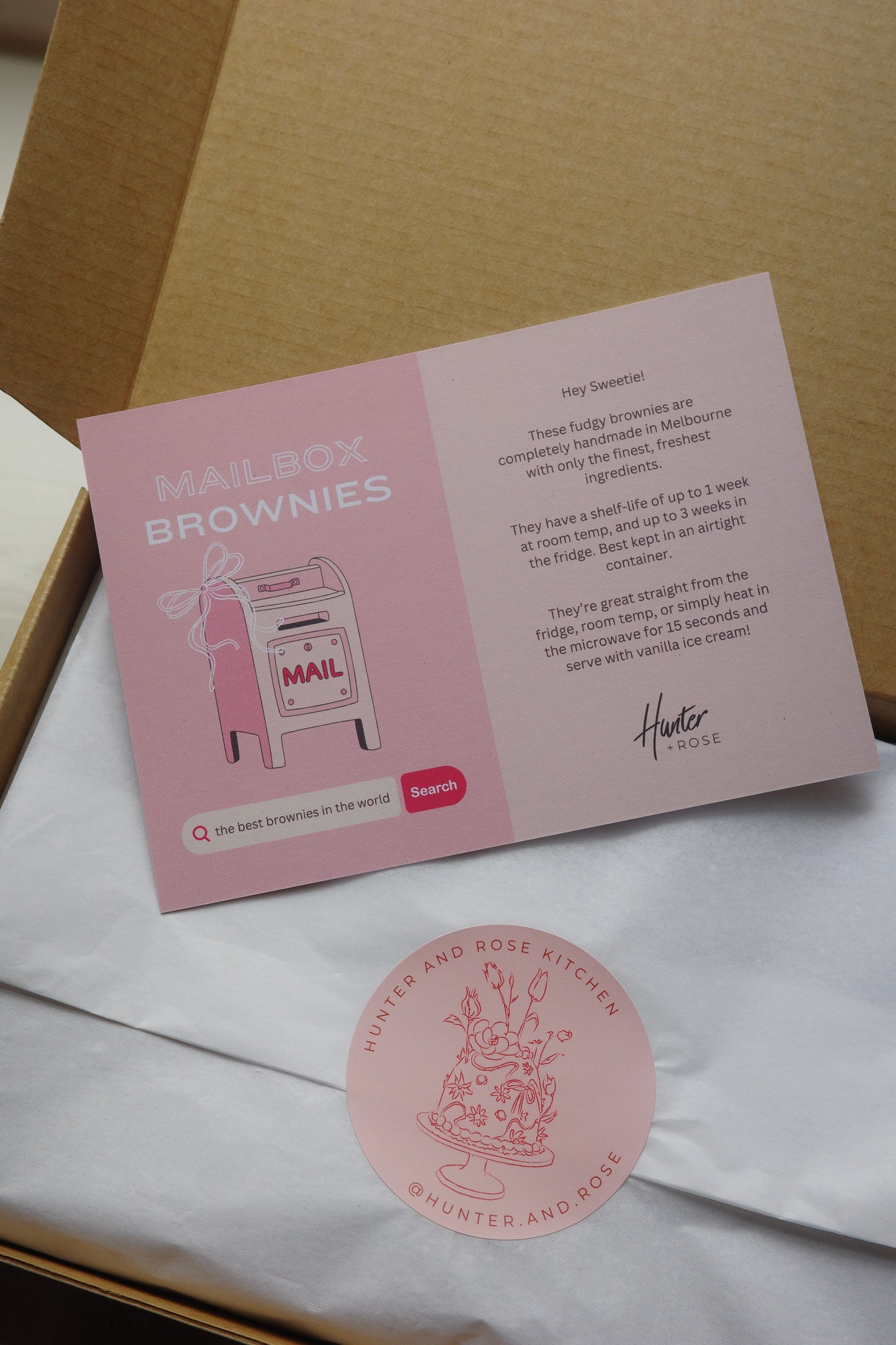 Sprinkle Mailbox Brownies