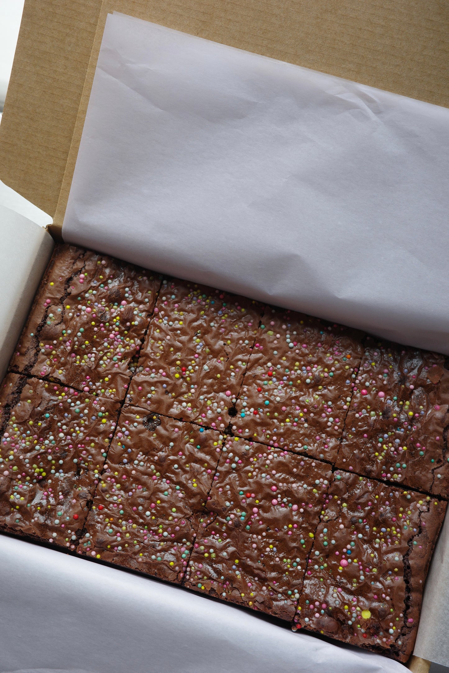 Sprinkle Mailbox Brownies