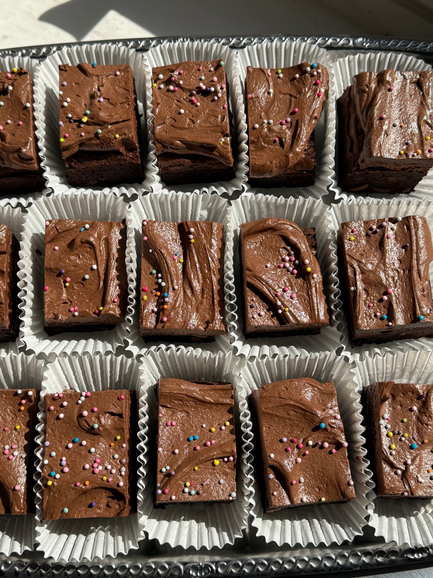 Sprinkle Fudge Brownies